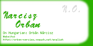 narcisz orban business card